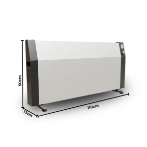 Mirkraft 600 W Manuel Konvektör Isıtıcı Petek Radyatör ECON 110 Antrasit/Beyaz